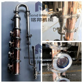 Precio de fábrica del hogar inoxidable / cobre flauta destilería alambiques con columna de destilación placa de burbuja